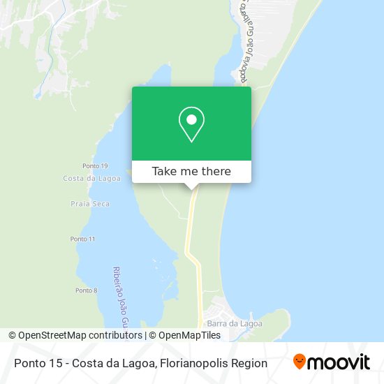 Ponto 15 - Costa da Lagoa map