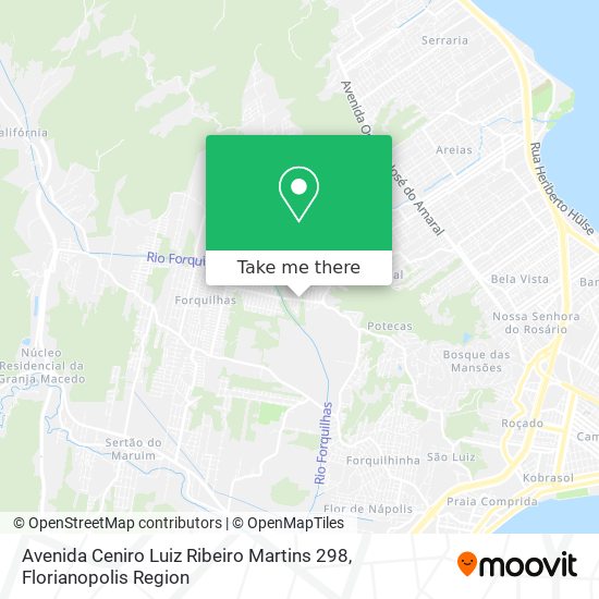 Avenida Ceniro Luiz Ribeiro Martins 298 map