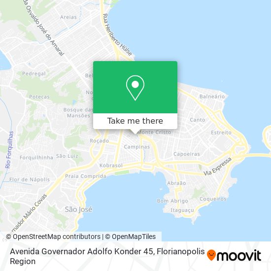Avenida Governador Adolfo Konder 45 map