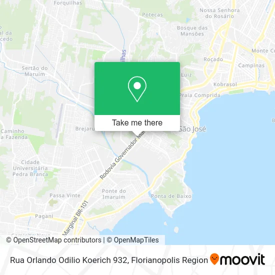 Rua Orlando Odilio Koerich 932 map