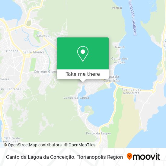 Canto da Lagoa da Conceição map