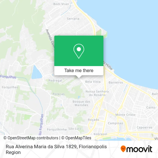 Rua Alverina Maria da Silva 1829 map
