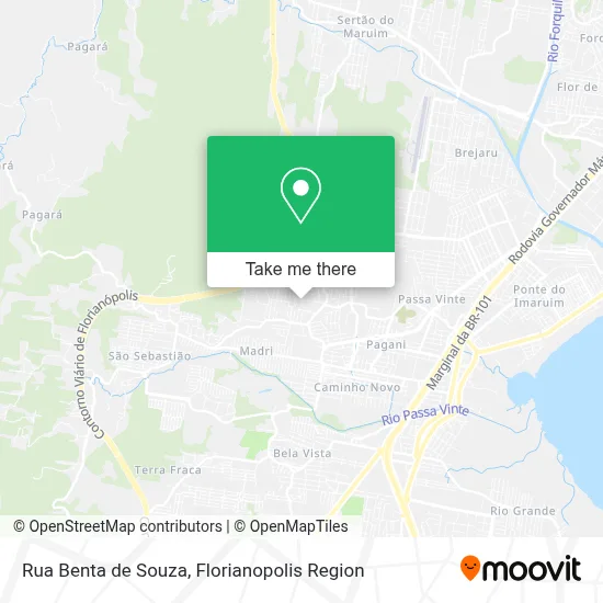 Rua Benta de Souza map