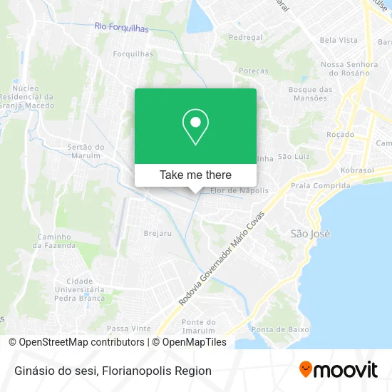 Ginásio do sesi map