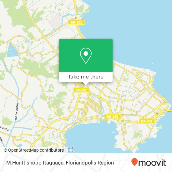 M.Huntt shopp Itaguaçu map
