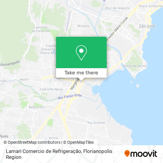 Lamari Comercio de Refrigeração map