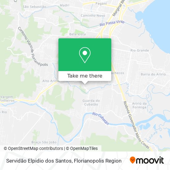 Servidão Elpidio dos Santos map