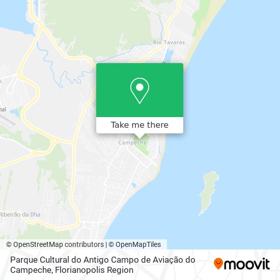 Mapa Parque Cultural do Antigo Campo de Aviação do Campeche