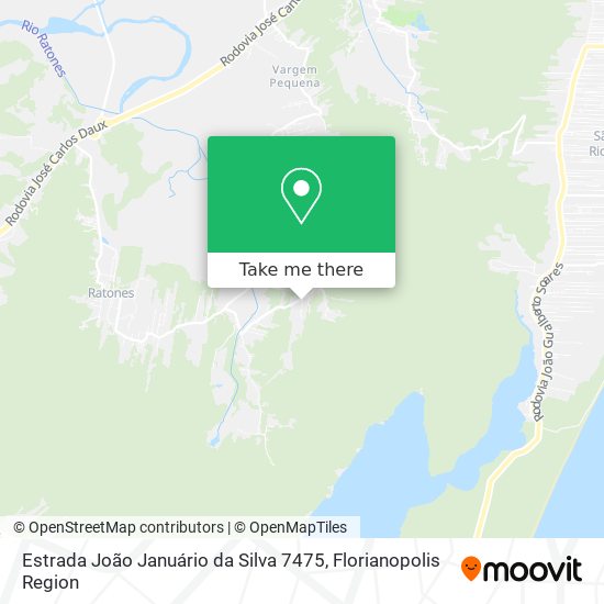 Mapa Estrada João Januário da Silva 7475