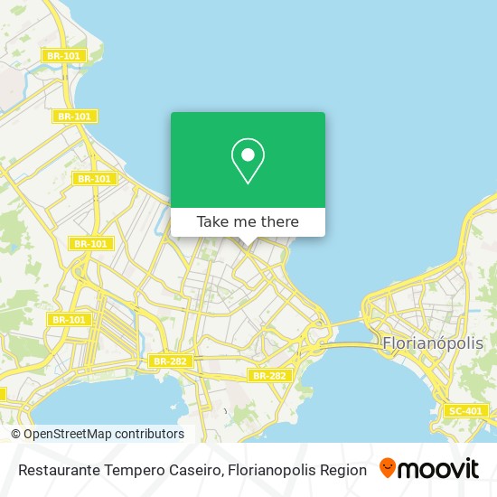 Mapa Restaurante Tempero Caseiro