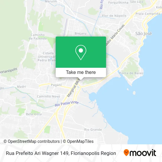 Rua Prefeito Ari Wagner 149 map