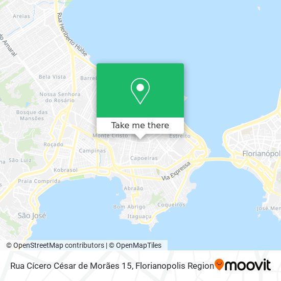 Mapa Rua Cícero César de Morães 15