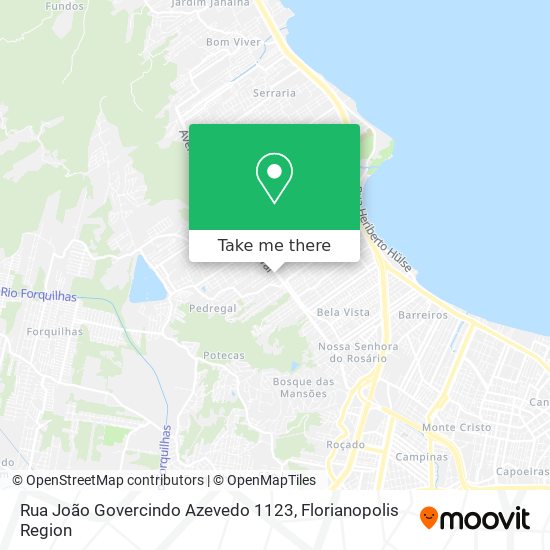 Rua João Govercindo Azevedo 1123 map