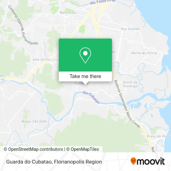 Guarda do Cubatao map