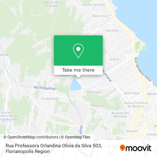 Rua Professora Orlandina Olivia da Silva 503 map