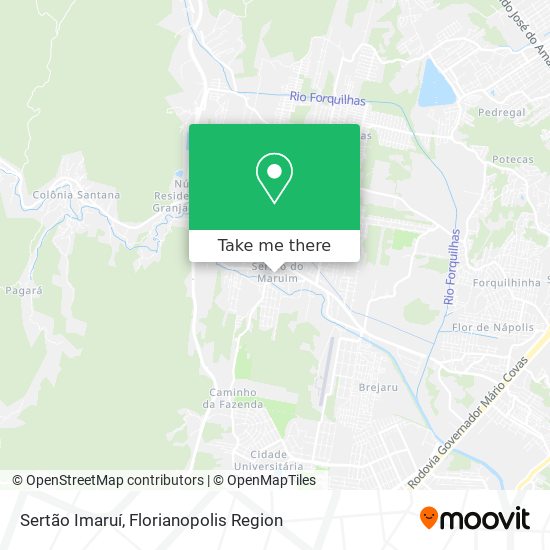 Sertão Imaruí map