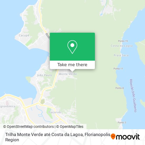 Trilha Monte Verde até Costa da Lagoa map
