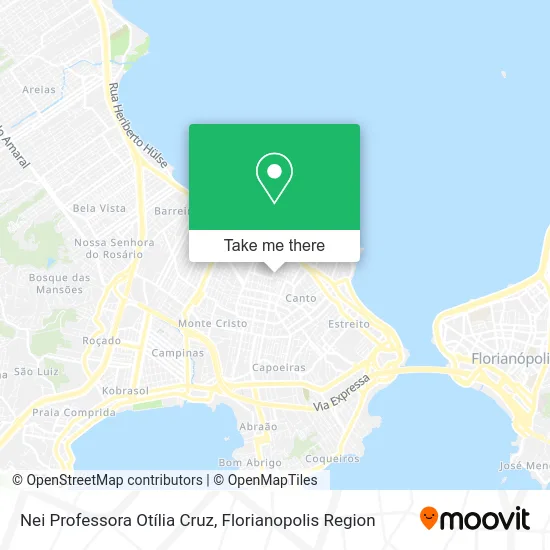 Nei Professora Otília Cruz map