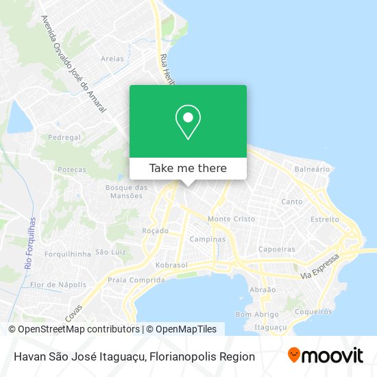 Mapa Havan São José Itaguaçu