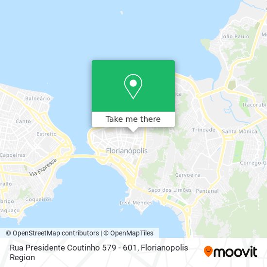 Mapa Rua Presidente Coutinho 579 - 601