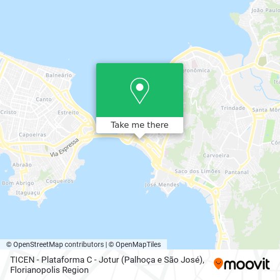 TICEN - Plataforma C - Jotur (Palhoça e São José) map