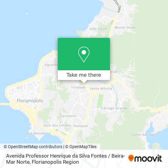 Mapa Avenida Professor Henrique da Silva Fontes / Beira-Mar Norte