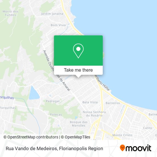 Mapa Rua Vando de Medeiros