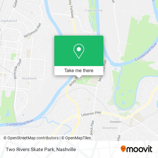 Two Rivers Skate Park map