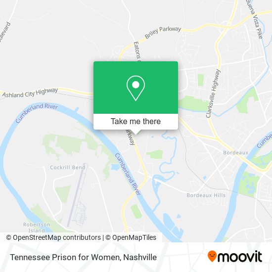 Tennessee Prison for Women map