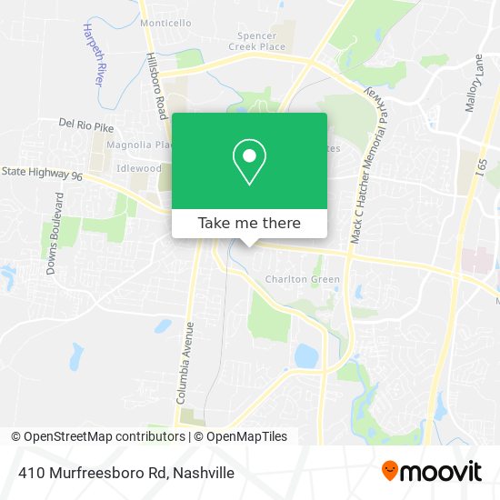 410 Murfreesboro Rd map