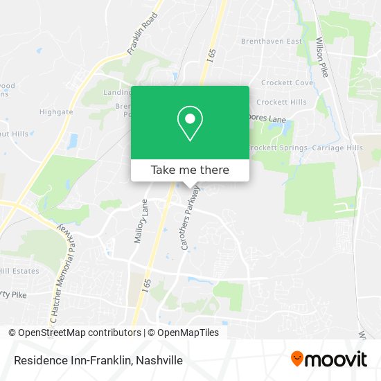 Mapa de Residence Inn-Franklin