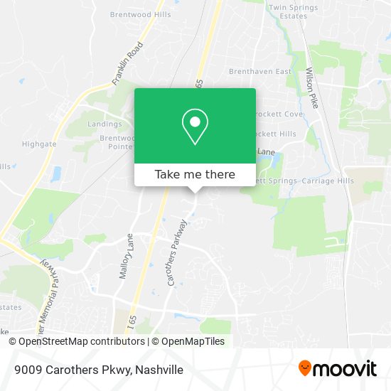 Mapa de 9009 Carothers Pkwy