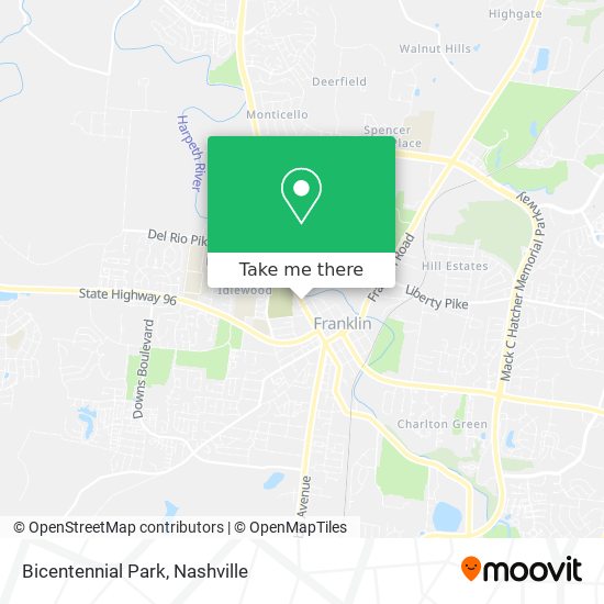 Bicentennial Park map