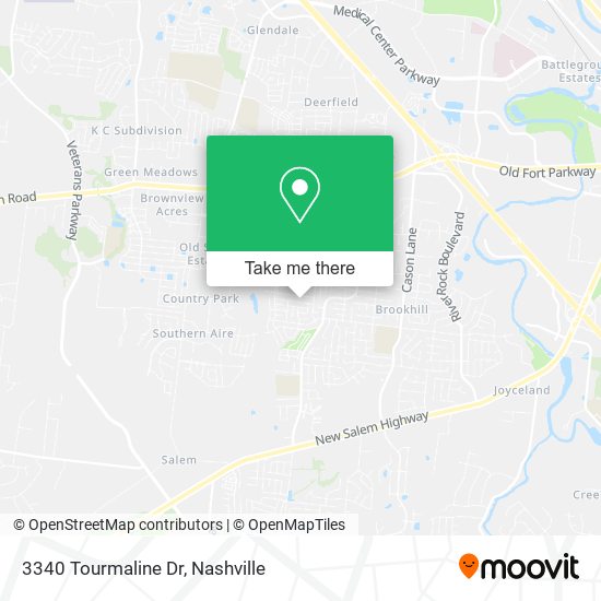 Mapa de 3340 Tourmaline Dr