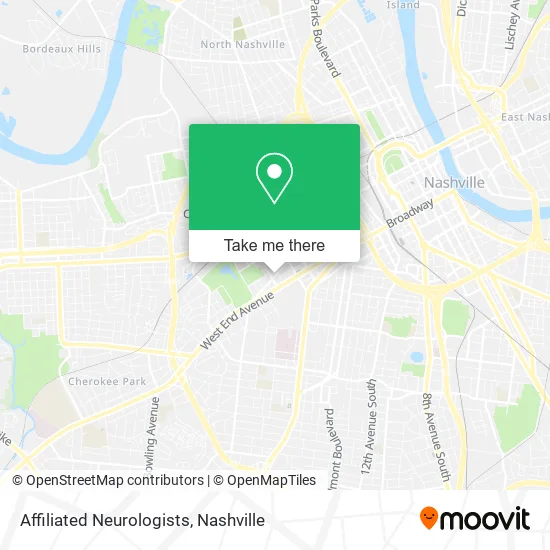 Affiliated Neurologists map