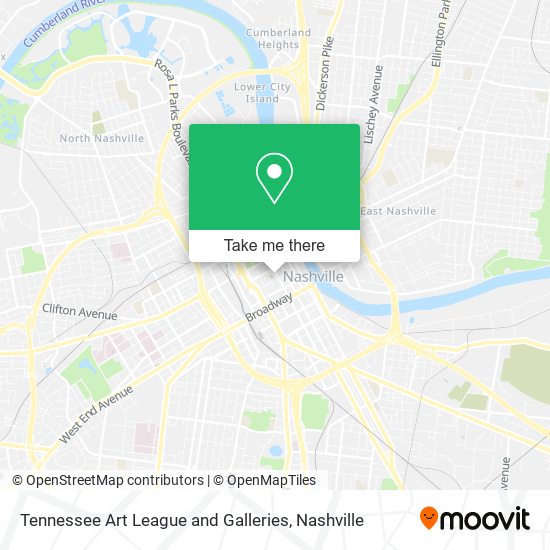 Mapa de Tennessee Art League and Galleries