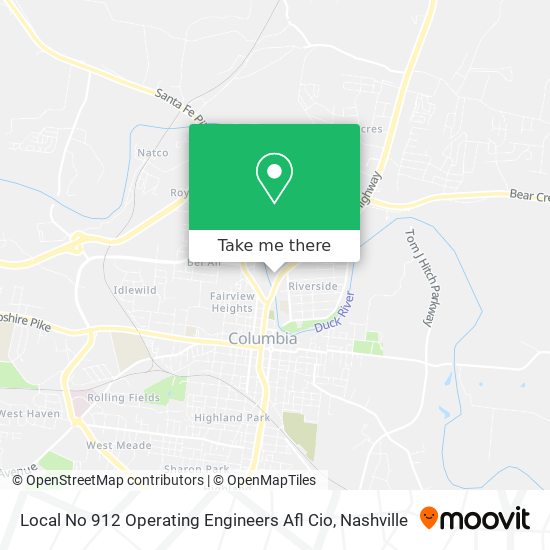 Mapa de Local No 912 Operating Engineers Afl Cio