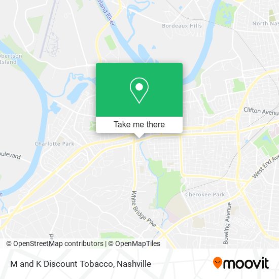 M and K Discount Tobacco map