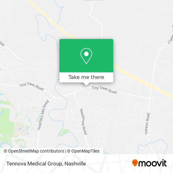 Tennova Medical Group map