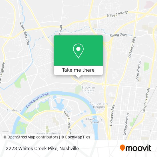 Mapa de 2223 Whites Creek Pike