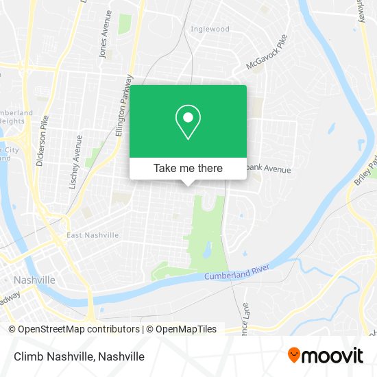 Mapa de Climb Nashville