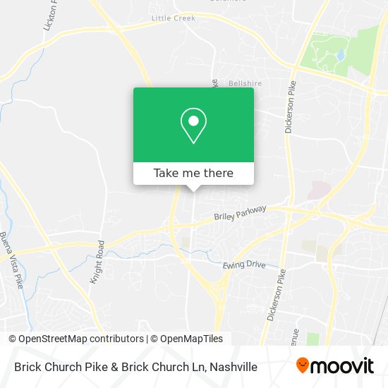Mapa de Brick Church Pike & Brick Church Ln