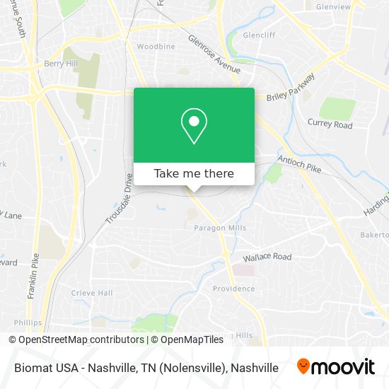 Biomat USA - Nashville, TN (Nolensville) map