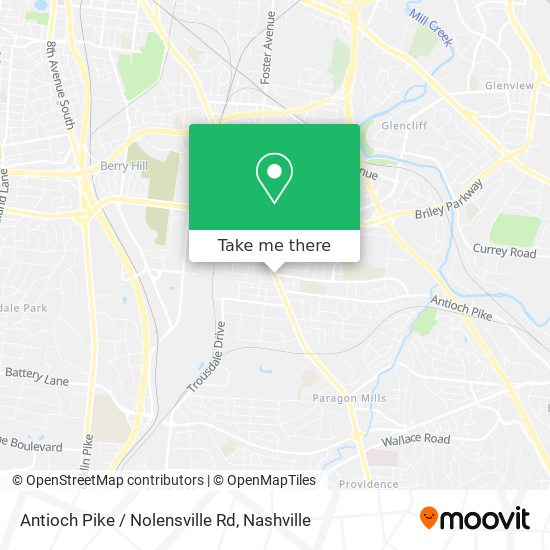 Antioch Pike / Nolensville Rd map