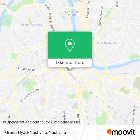 Grand Hyatt-Nashville map