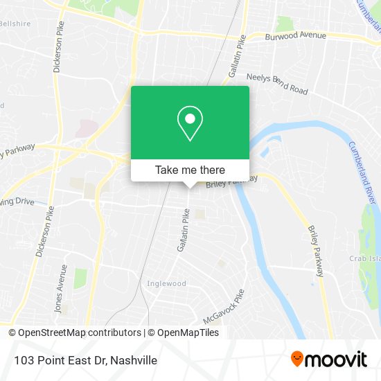 103 Point East Dr map