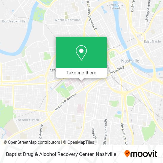 Mapa de Baptist Drug & Alcohol Recovery Center