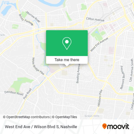 West End Ave / Wilson Blvd S map