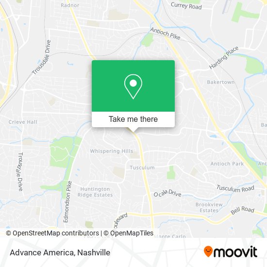 Mapa de Advance America