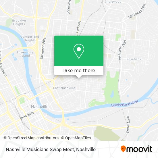 Mapa de Nashville Musicians Swap Meet